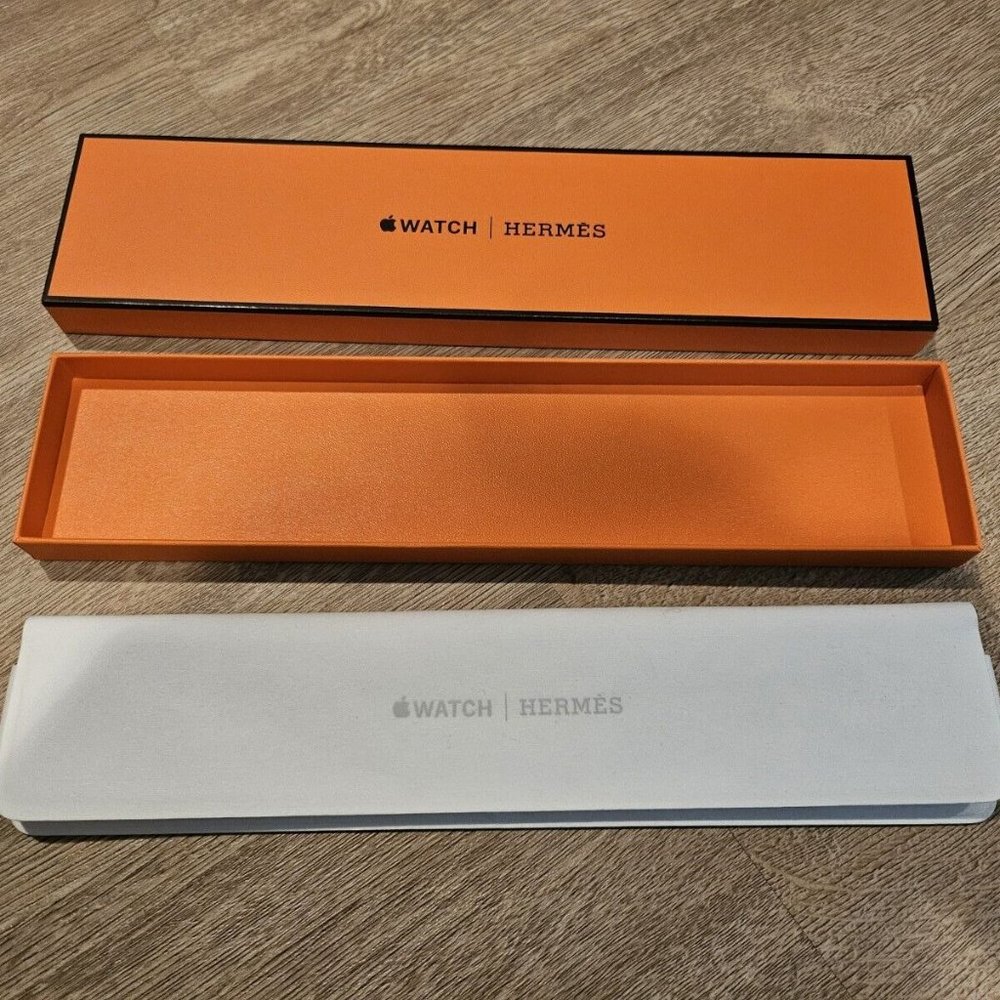 BOX ONLY - for Apple Watch Hermès - White Felt Pouch